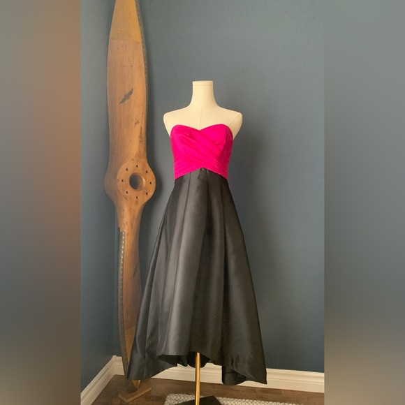 Shoshanna Midnight Dawn Midi Dress. Size 4. - Picture 4 of 16